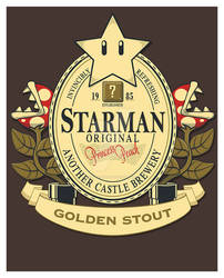 Starman Original Golden Stout Print