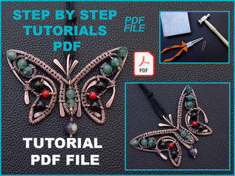 Butterfly pendant tutorial PDF lesson