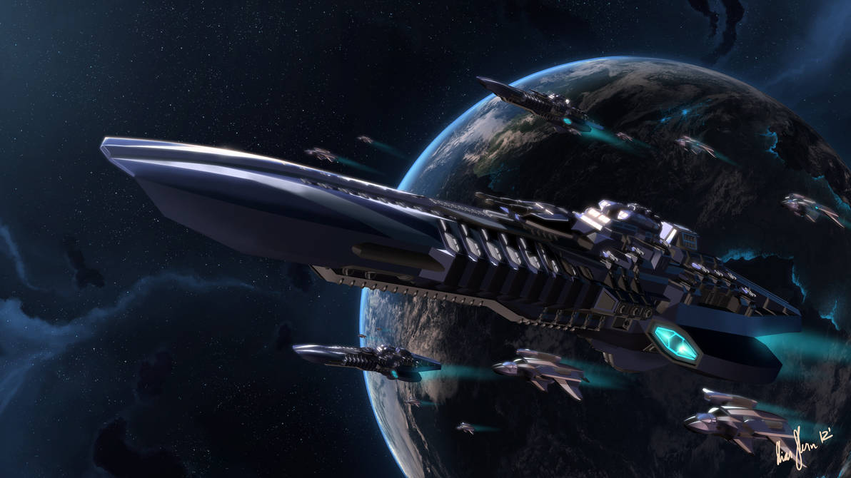 Fleet Departure Test by LordDoomhammer on DeviantArt