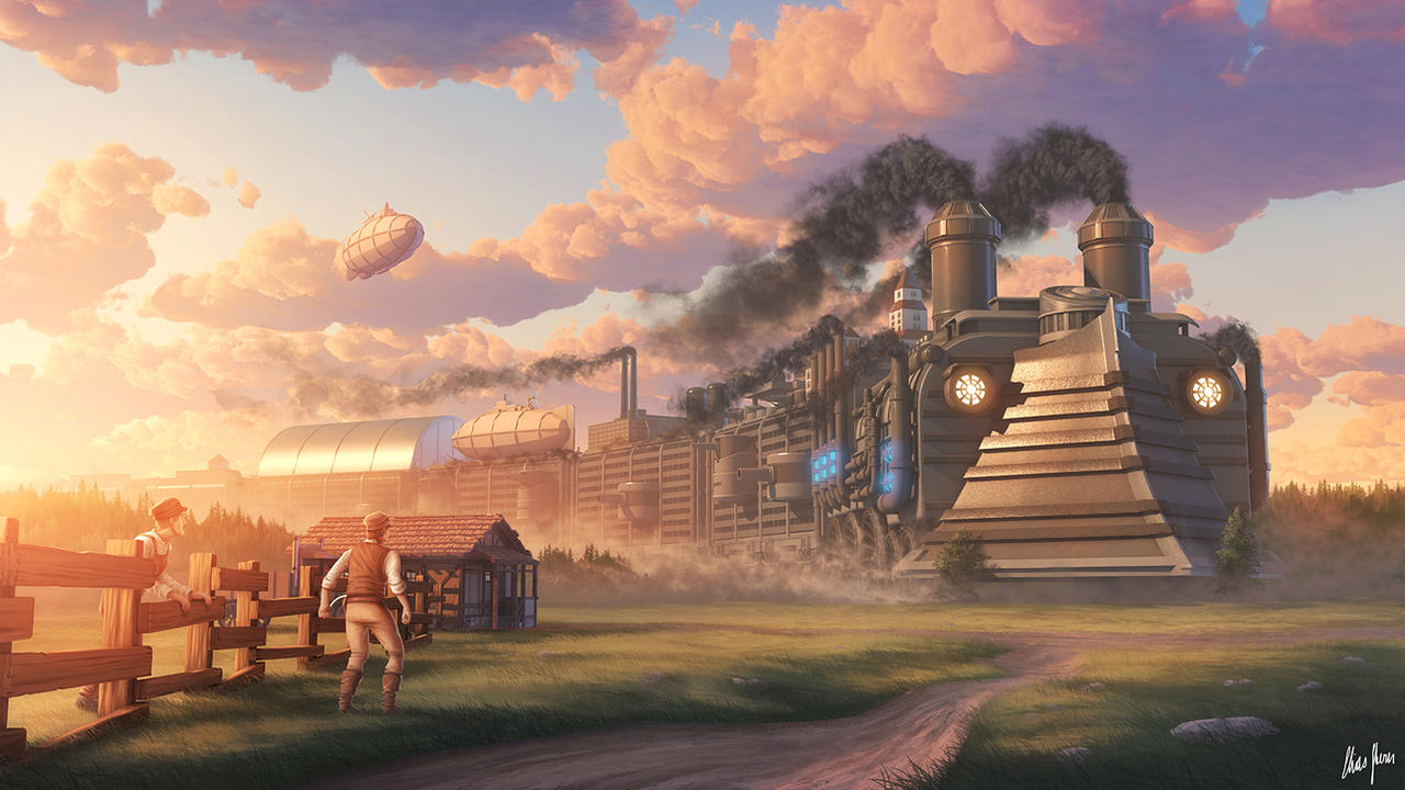 Ironswift Tales City Train by LordDoomhammer