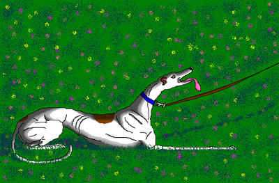 'Lying Greyhound' in MS Paint