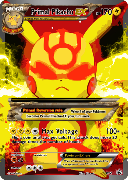 Primal Pikachu EX - Lightning Type by Xtuart on DeviantArt Primal Pikachu EX - Lightning Type by Xtuart on DeviantArt