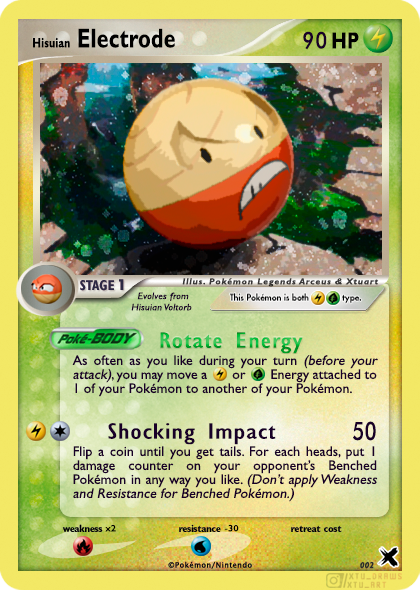 Electorode Hisuian Electrode - Double Type by Xtuart on DeviantArt