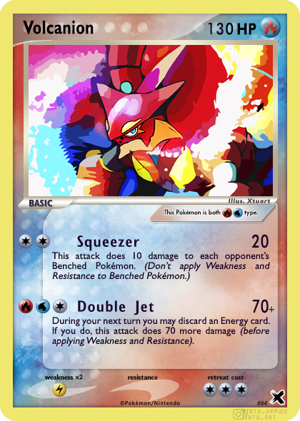 pokemon volcanion card gx your Basic Fire Pokemons attacks do 30 more damage to your opponents Active Pokemon (before applying Weakness and Resistance) Pokemon - Volcanion ex 031/159