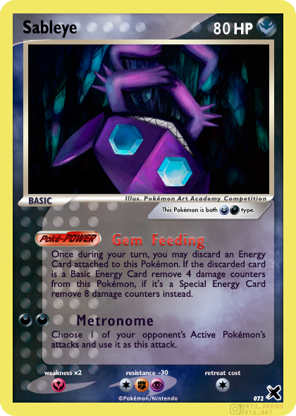 Sableye - Double Type by Xtuart on DeviantArt