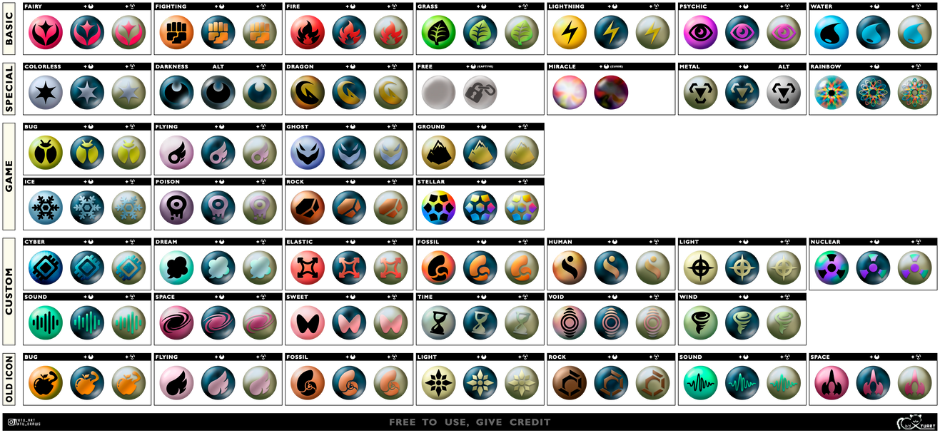 Pokemon TCG Energy Types by Xtuart on DeviantArt