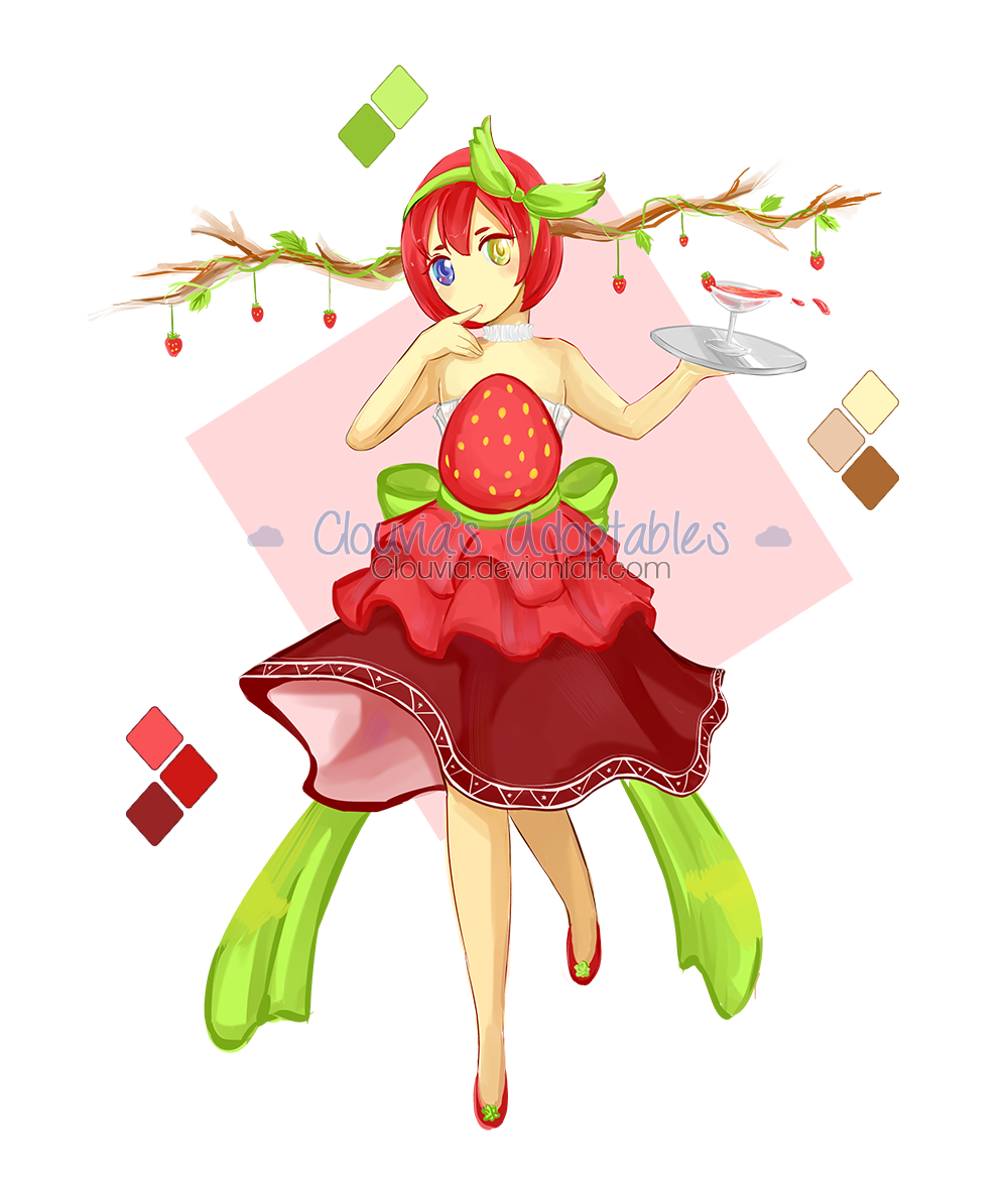 [OPEN] Auction Adoptable - Strawberry Spirit