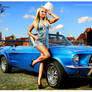Ford Mustang 1967 Acapulco Blue Lines
