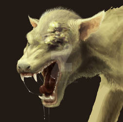 Werewolf (WIP painting)