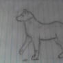 wolf drawing