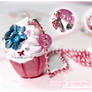 Flower Cupcake Necklace