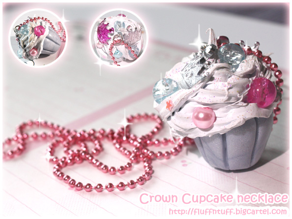 Crown Cupcake Necklace