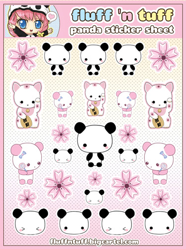 Panda Sticker Sheet