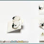 Onigiri studs black