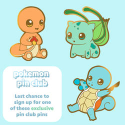 Exclusive Pokemon Pins - Pin Club by Fluffntuff