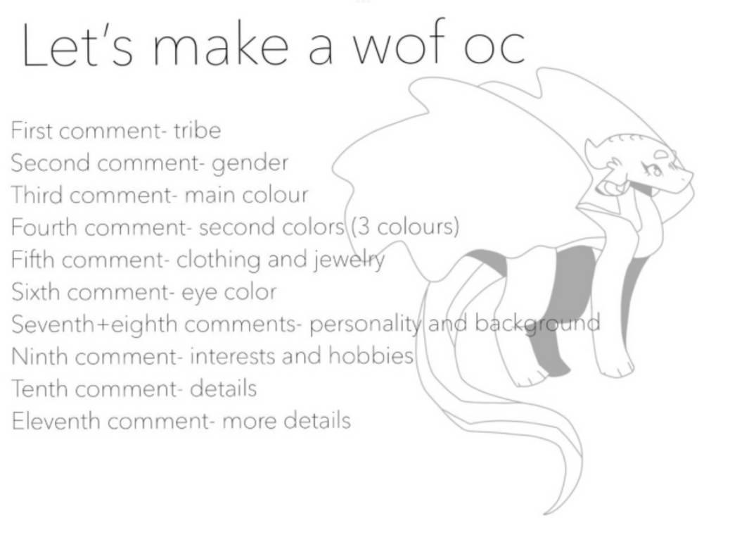 Lets make a wof oc
