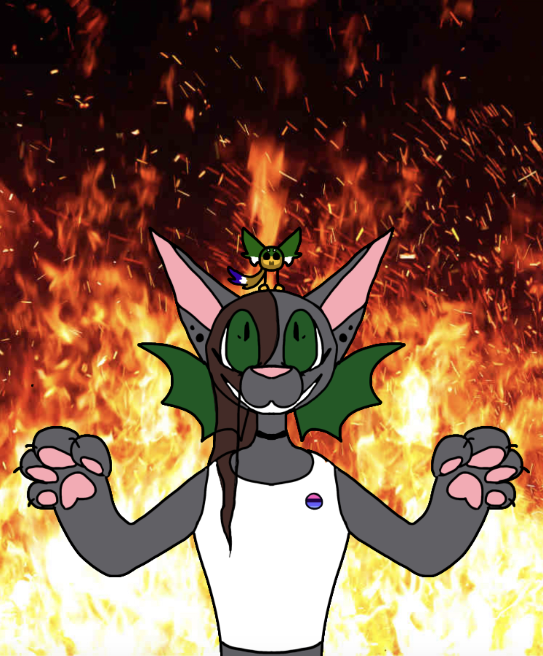 Committing arson w your friends I mean what