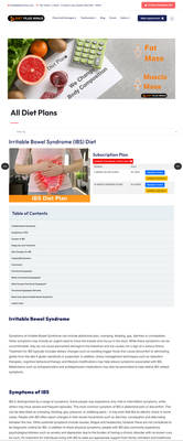 Diet and Nutrition Website Redesign