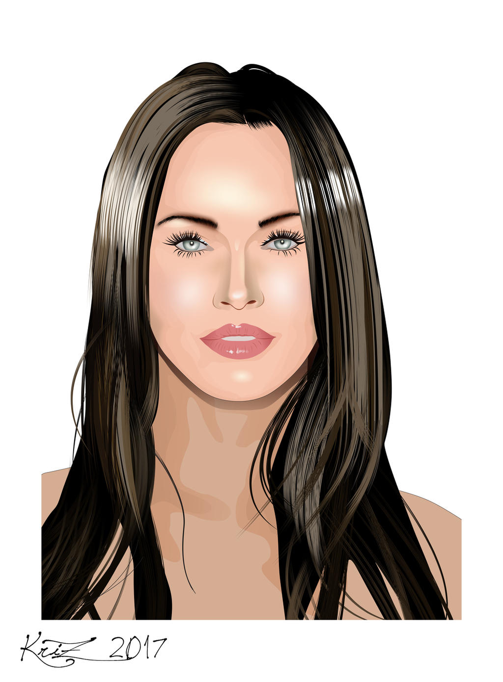 Mean Fox Vector Megan Fox - Vector by KrizTakeda on DeviantArt