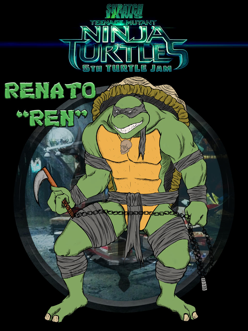 Skratchjams TMNT 5th Turtle Renato