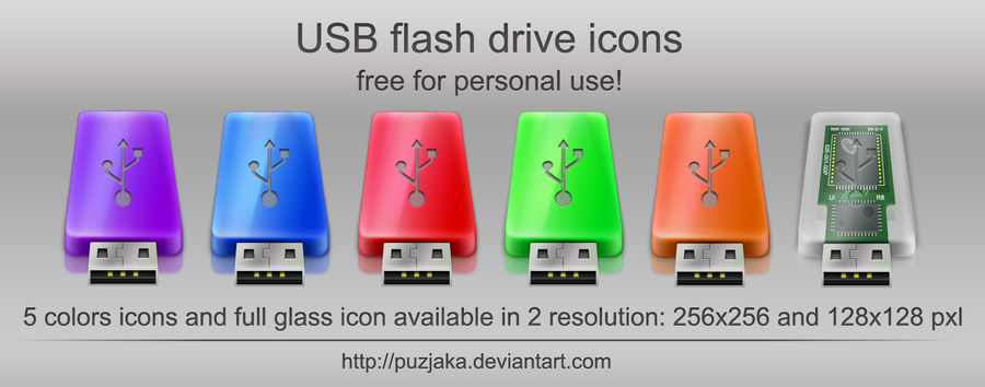 USB Flash drive icons