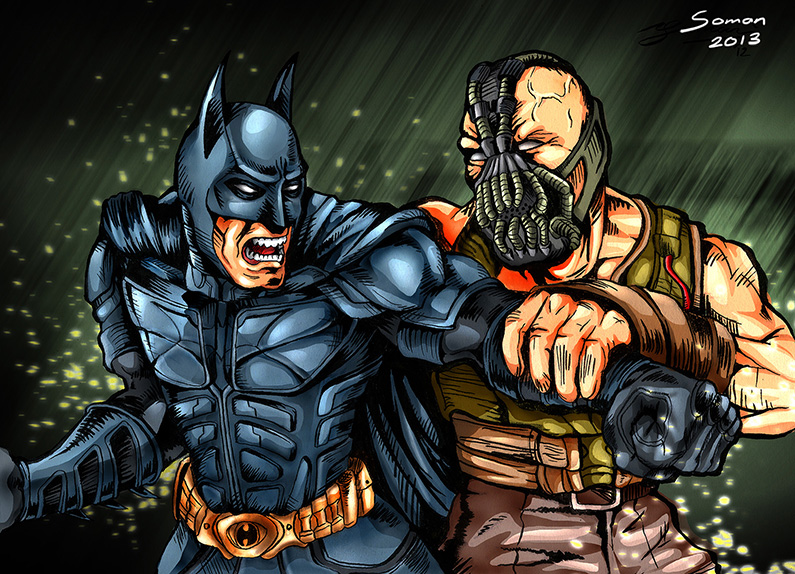 Batman VS Bane(TDKR) by NSoman84 on DeviantArt
