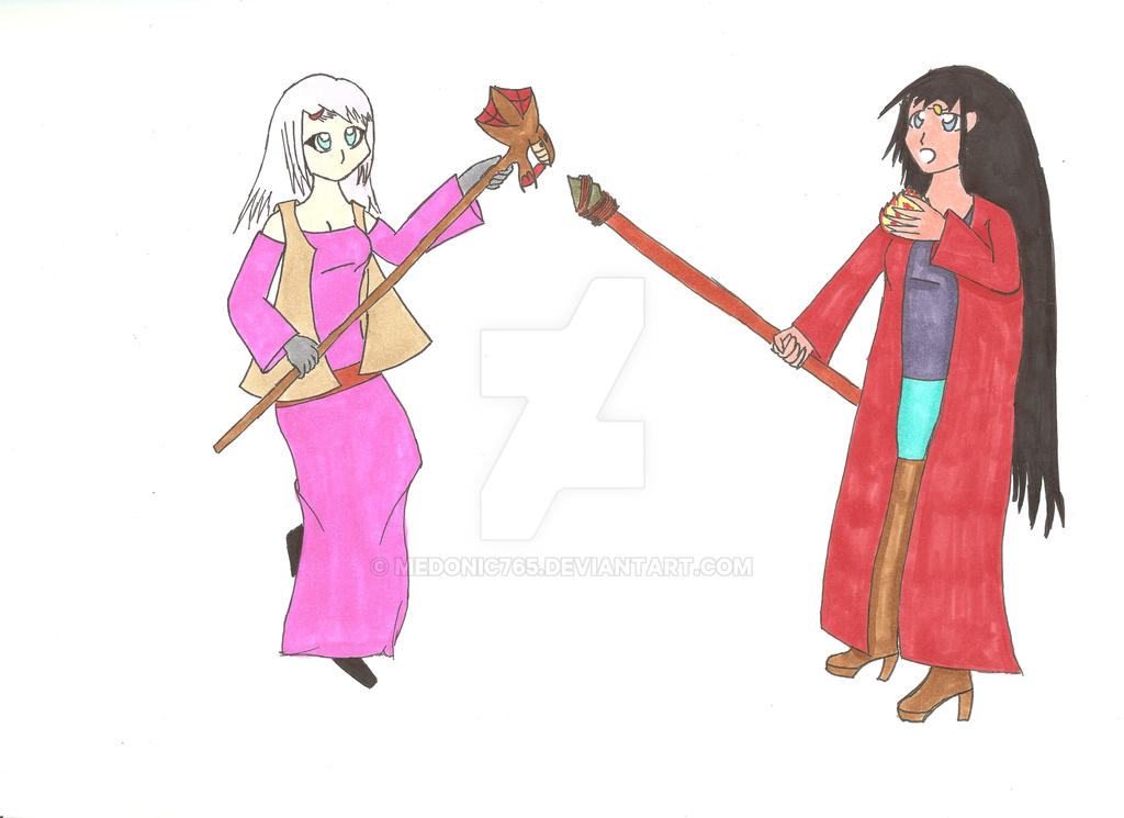 Two Mages by Medonic765 on DeviantArt