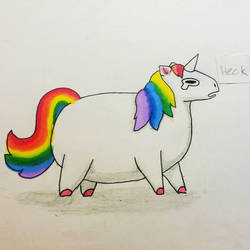 Concerned, Chubby Unicorn