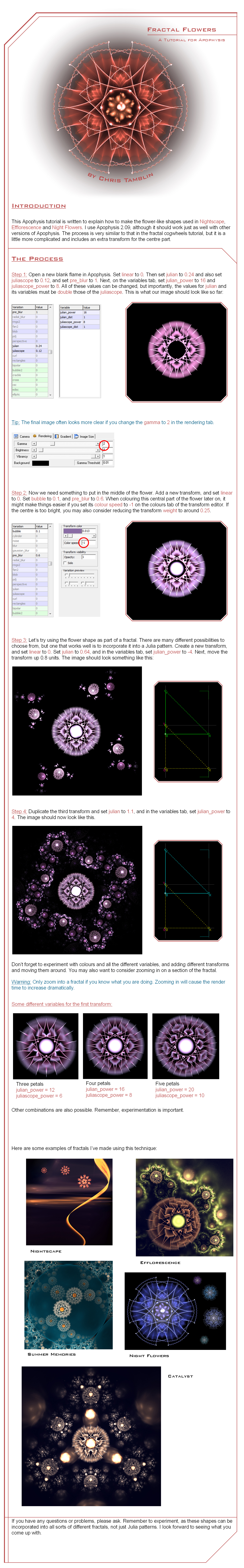 Tutorial - Fractal Flowers