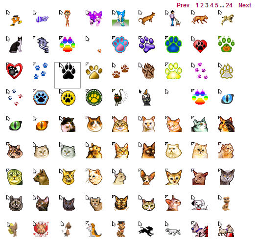 Change your mouse pointer here by Sonicluffy1 on DeviantArt