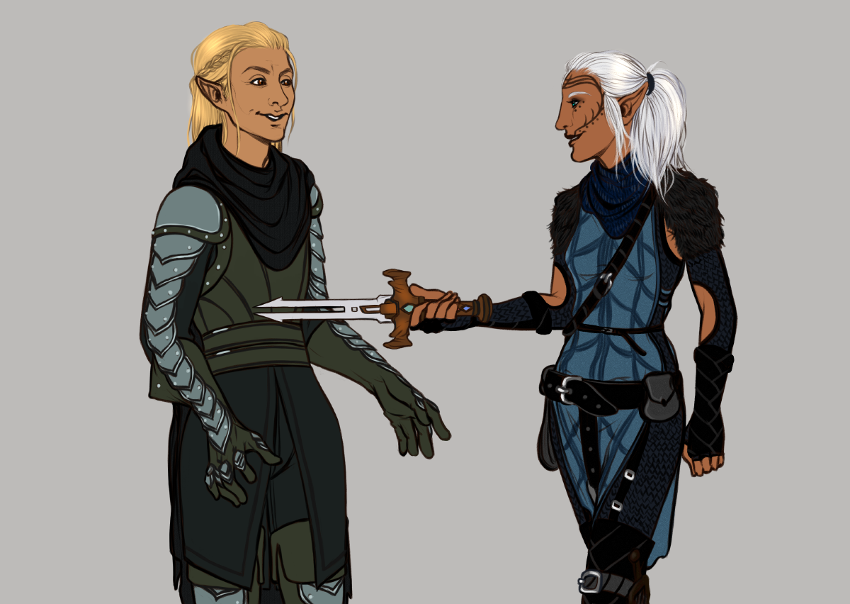 Mahariel x Shianni  Dragon age, Beautiful art, Deviantart