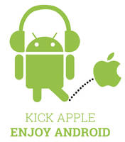 Kick Apple and Enjoy with Android Banner