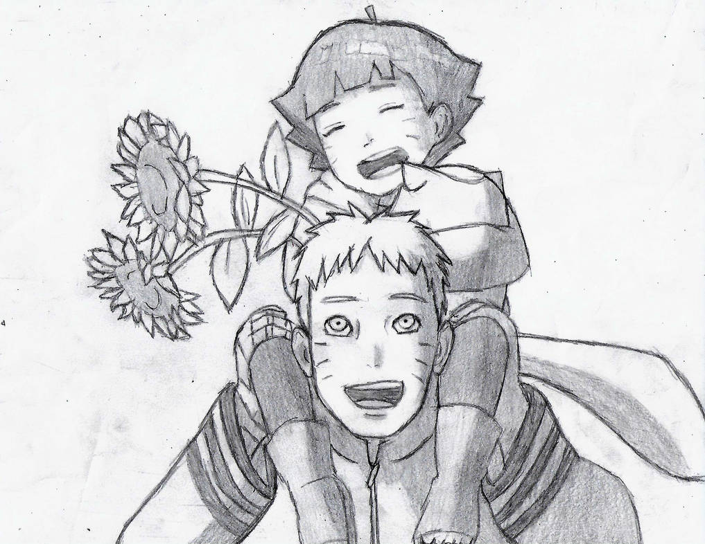 Naruto and Himawari (Parent and child) by tigermaster22 on D