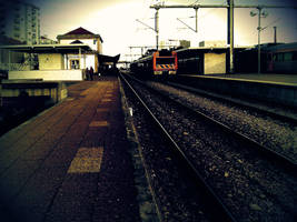 a train station