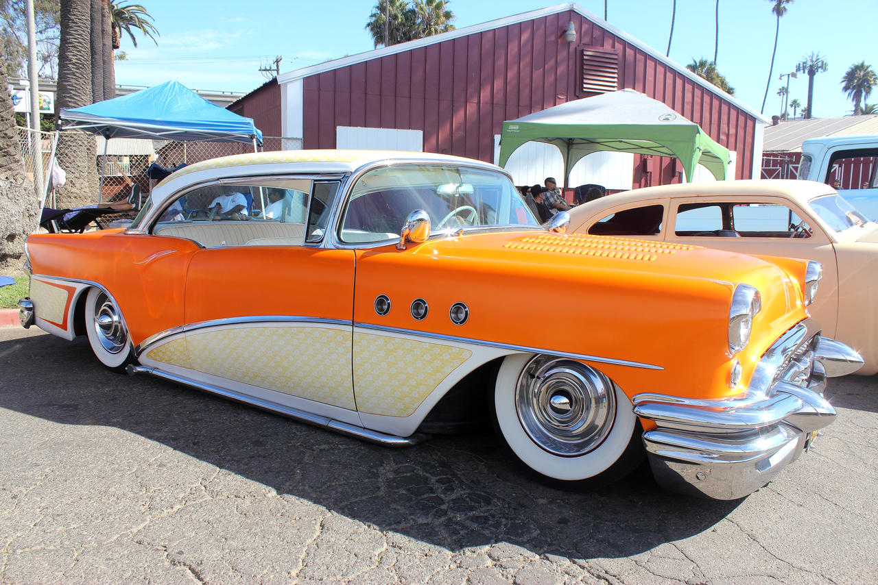 Cream and Tangerine Buick