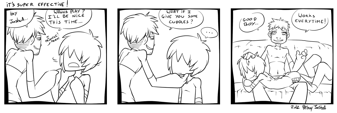 It's Super Effective ! - lineart- by PetboyJoshua