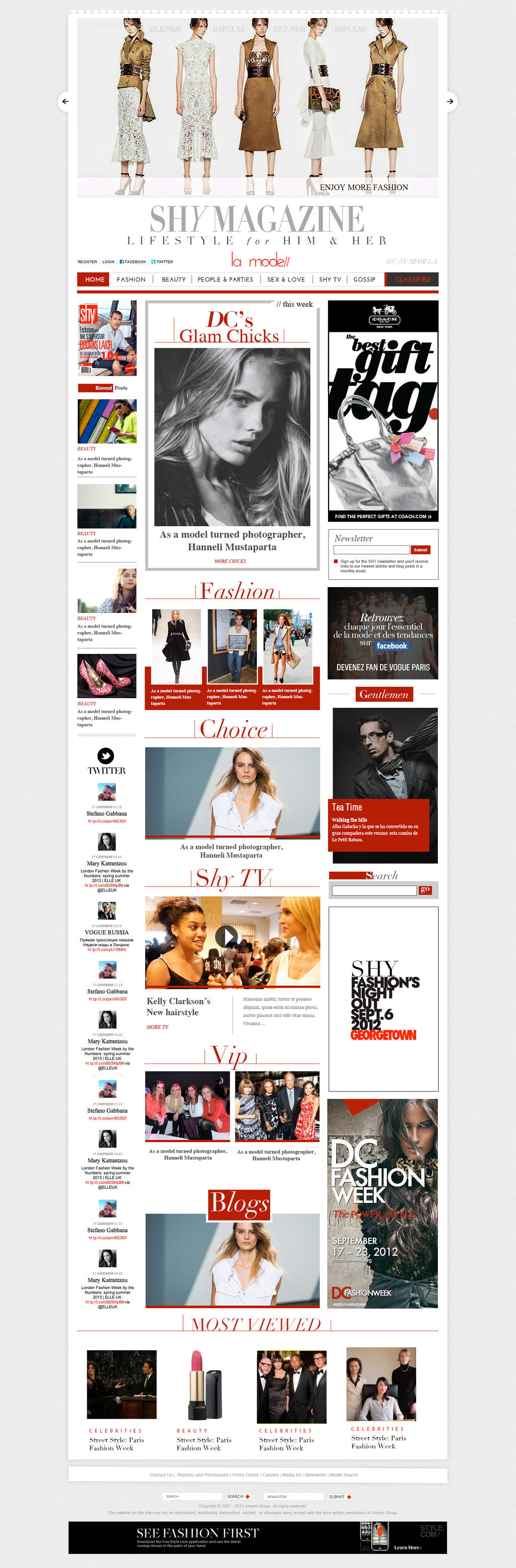 Magazine website design by phase3solution on DeviantArt