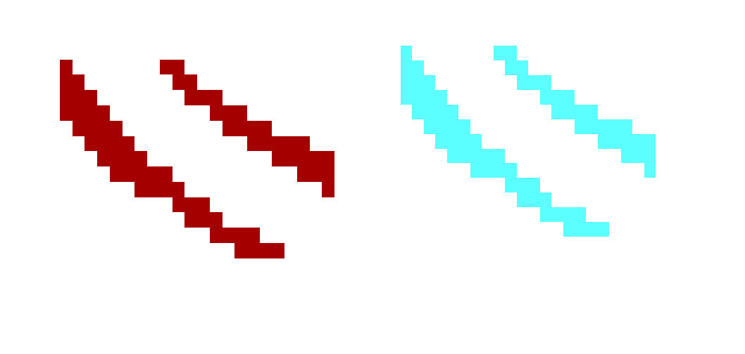 light and dark blood