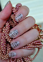 Newsprint Manicure