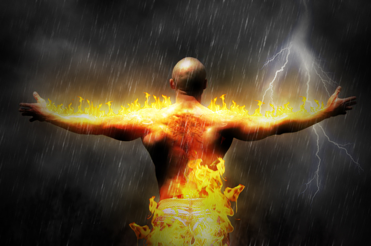 Man on fire by pniedzielski on DeviantArt