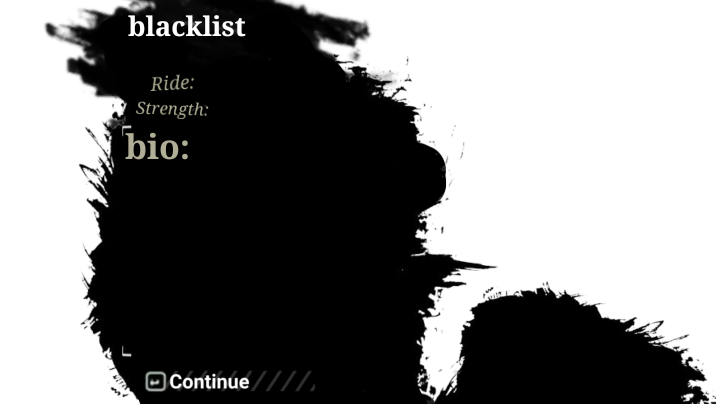 NFS: Most Wanted Blacklist bio template by axrytr on DeviantArt