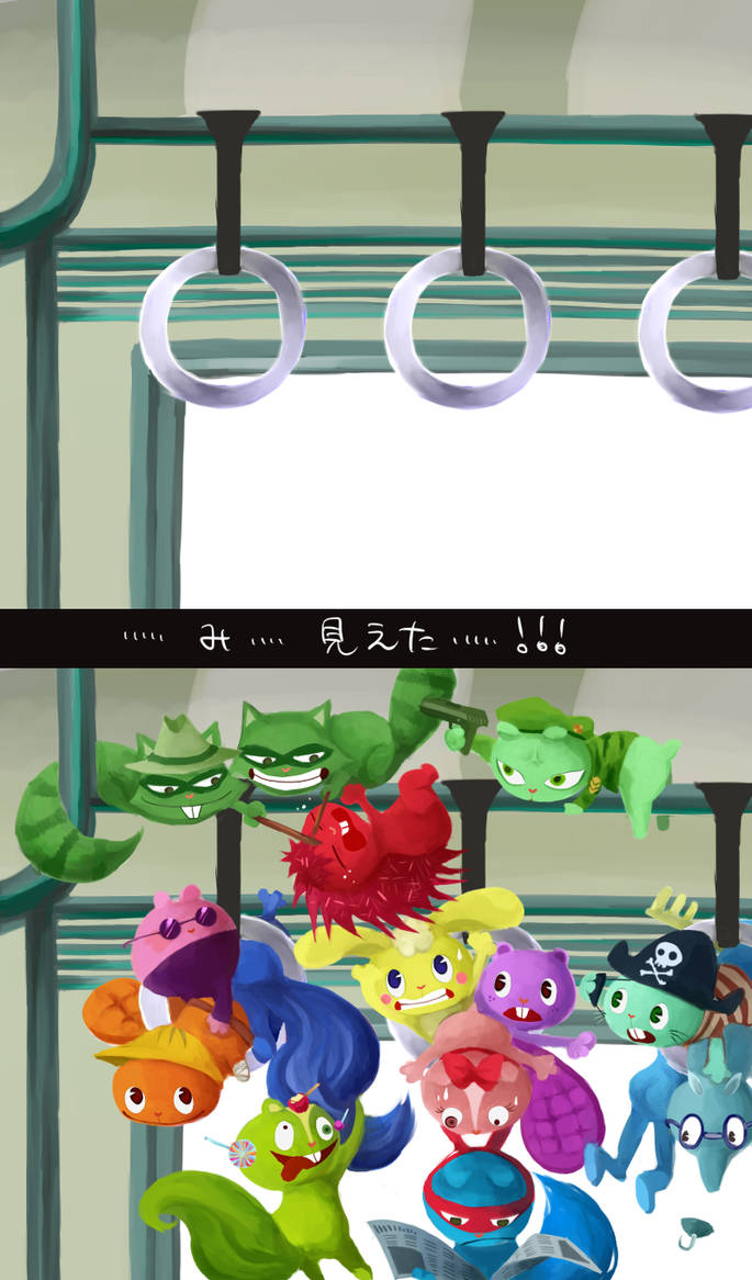 HTF in Tokyo Train by STITCH62633 on DeviantArt