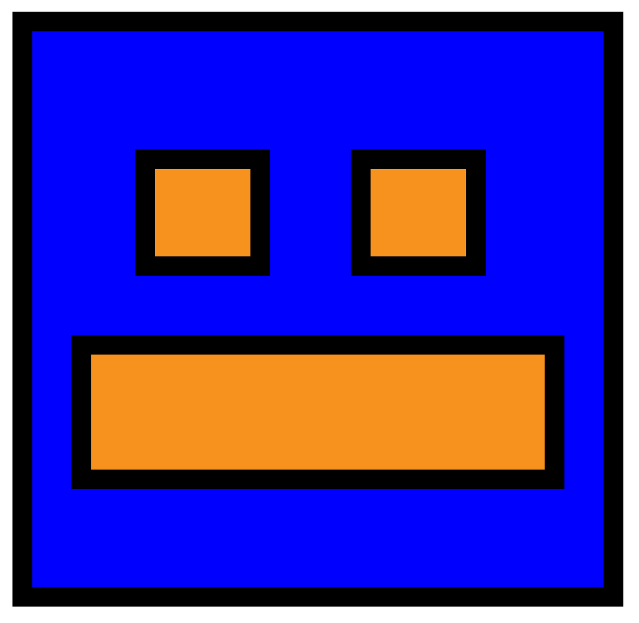 Geometry Face Normal Geometry Dash Face by ZackTv321 on DeviantArt