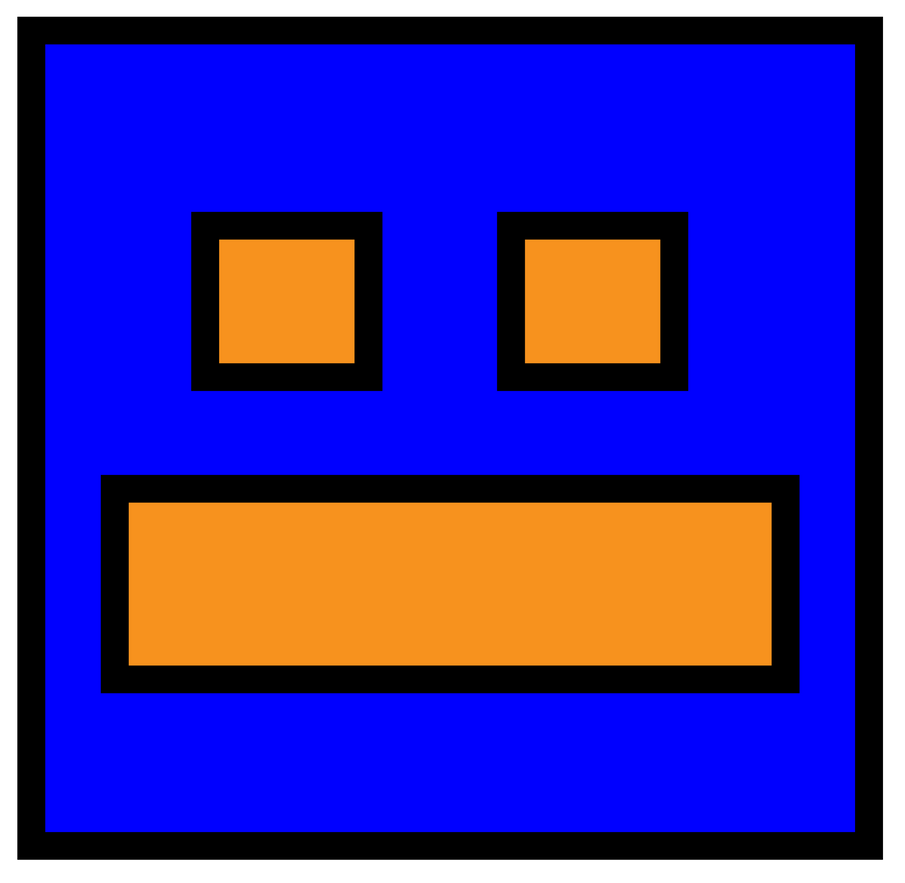 Geometry Dash Face by ZackTv321 on DeviantArt