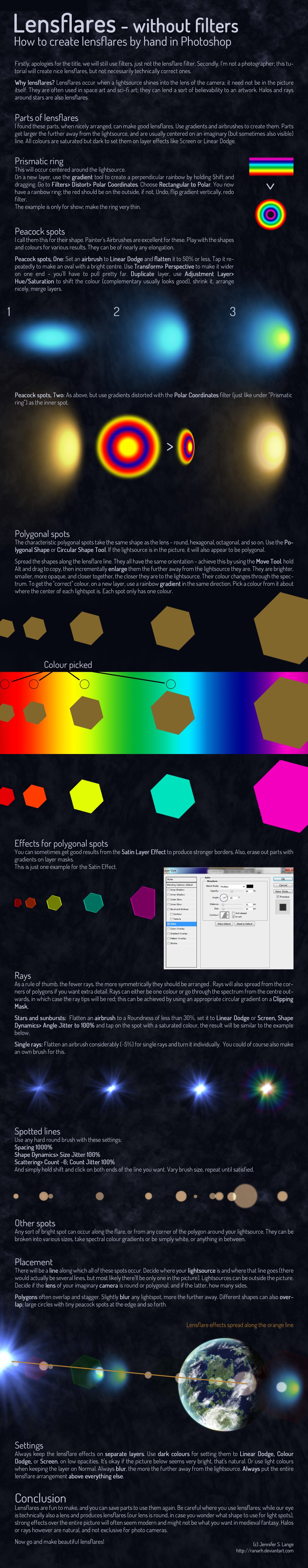 Lensflares without filters