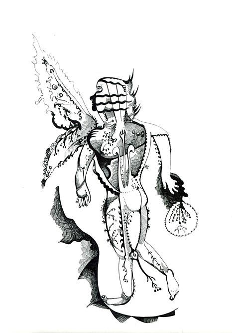 Winged Man Color Winged Man Drawing-1 (2) by jeremiahkauffman on DeviantArt