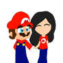 Commission: Eve x Mario