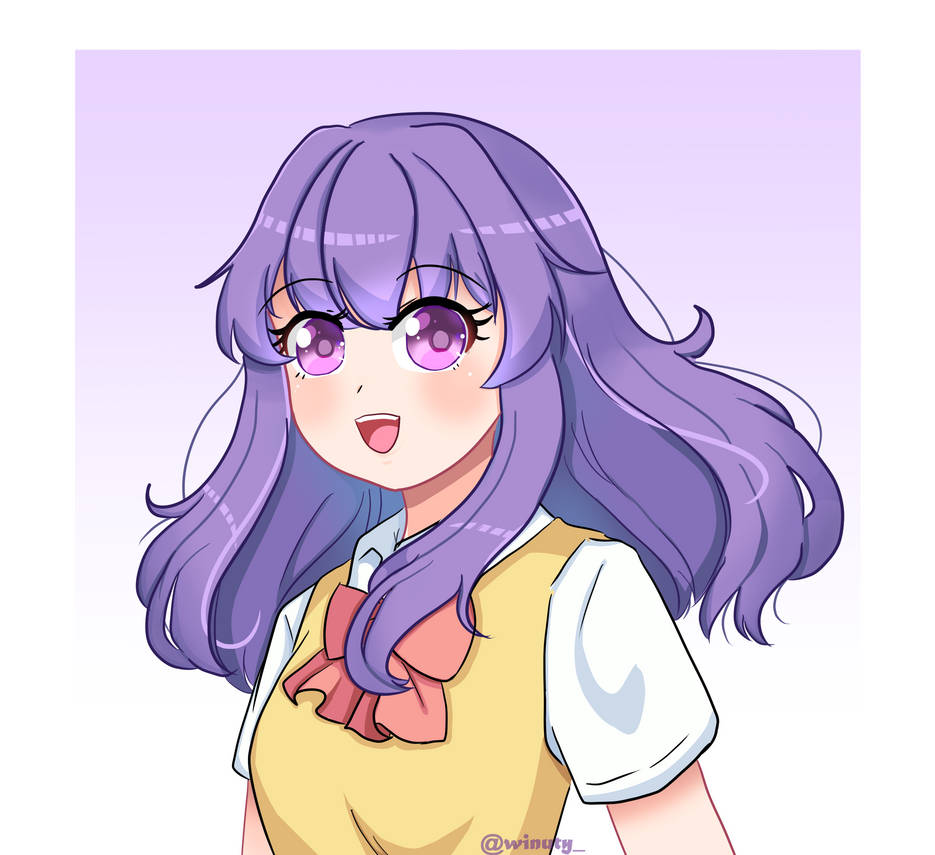Purple Hair OC by winuty on DeviantArt