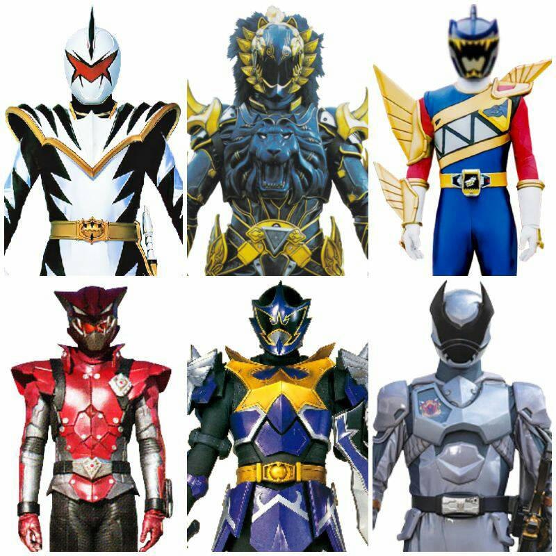 Top 6 evil rangers from Super Sentai by udinbono on DeviantArt