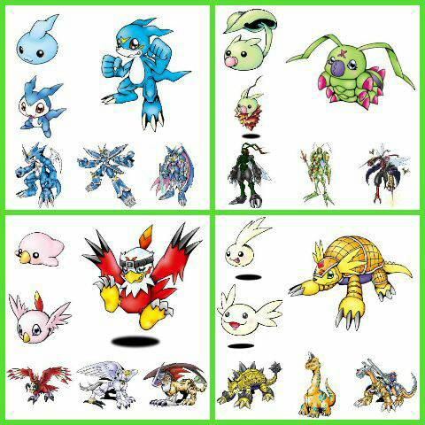 Digimon Adventure 02 full evolution lines by udinbono on DeviantArt